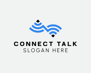 Wifi Internet Connection logo design