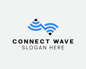Wifi Internet Connection logo design