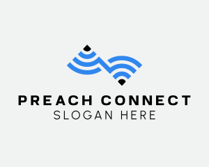 Wifi Internet Connection logo design