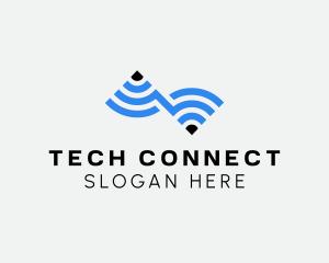 Wifi Internet Connection logo design