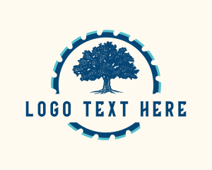 Oak - Oak Tree Saw logo design