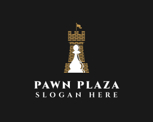 Castle Chess Pawn logo