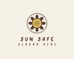 Filipino Tribal Sun logo design