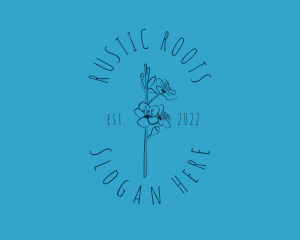 Rustic Flower Boutique logo design