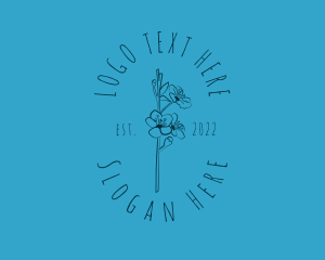 Simple - Rustic Flower Boutique logo design