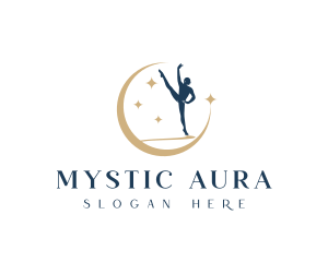 Mystical Ballerina Dancer logo design