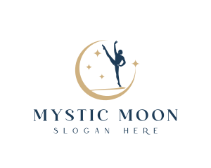 Mystical Ballerina Dancer logo design