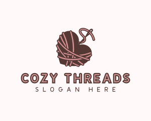 Heart Needle Thread logo design