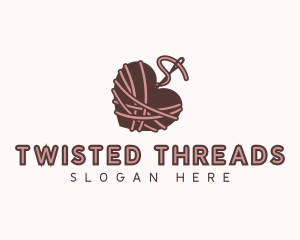 Heart Needle Thread logo design