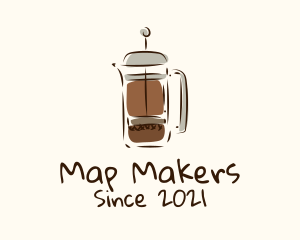 Coffee Press Appliance logo design