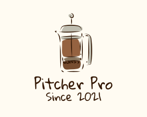 Coffee Press Appliance logo design