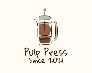 Coffee Press Appliance logo design