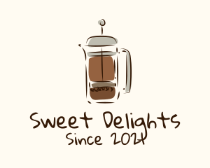 Coffee Press Appliance logo design