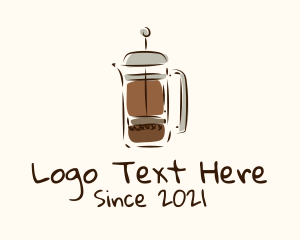 Coffee - Coffee Press Appliance logo design