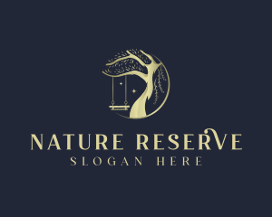 Nature Park Tree Swing logo design