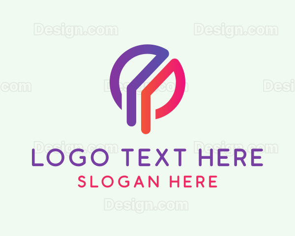 Modern Letter P Logo