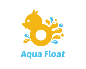 Splash Rubber Ducky logo design