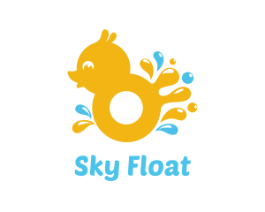 Splash Rubber Ducky logo design