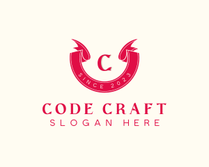 Red Ribbon Craft logo design