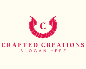 Red Ribbon Craft logo design