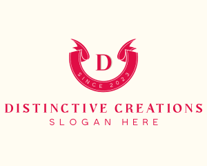 Red Ribbon Craft logo design