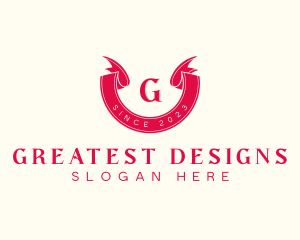 Red Ribbon Craft logo design