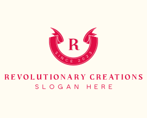 Red Ribbon Craft logo design