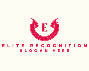 Red Ribbon Lettermark logo