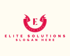 Red Ribbon Lettermark logo