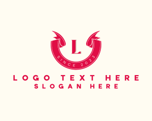 Letter - Red Ribbon Lettermark logo design