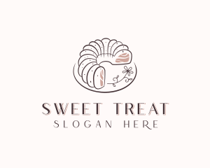 Bundt Cake Dessert logo design