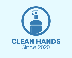 Blue Round Liquid Sanitizer logo