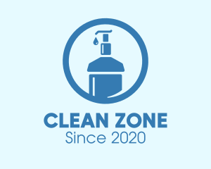 Blue Round Liquid Sanitizer logo