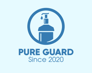 Blue Round Liquid Sanitizer logo