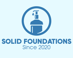 Blue Round Liquid Sanitizer logo