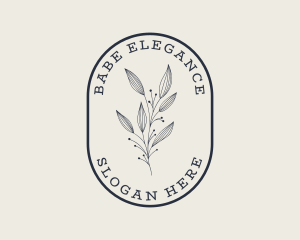 Natural Aesthetic Floral logo design