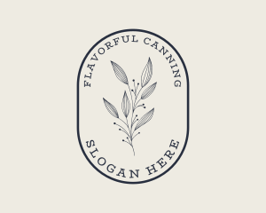 Natural Aesthetic Floral logo design