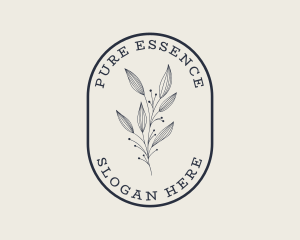 Natural Aesthetic Floral logo design