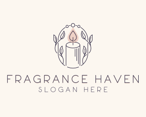 Scented Candle Spa logo design