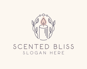 Scented Candle Spa logo design