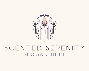 Scented Candle Spa logo design