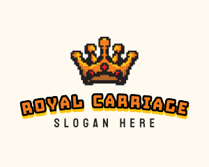 Pixel Royal Crown logo design