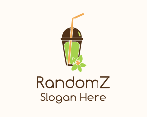 Floral Juice Drink Logo