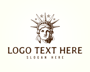 Vintage Statue of Liberty Logo