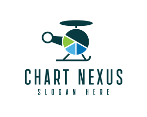 Statistics Chart Helicopter logo