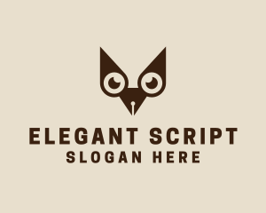 Owl Writer Pen logo design