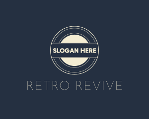 Retro Round Business logo design