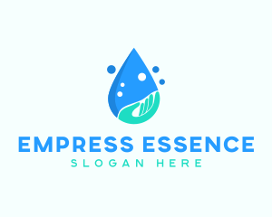 Hand Wash Droplet logo design