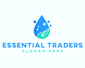 Hand Wash Droplet logo design