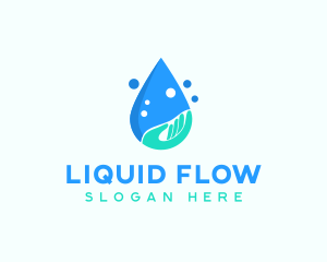 Hand Wash Droplet logo design